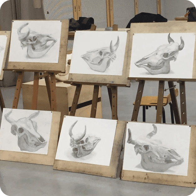 デッサン 桑沢デザイン研究所 基礎造形専攻 2019 修了作品展