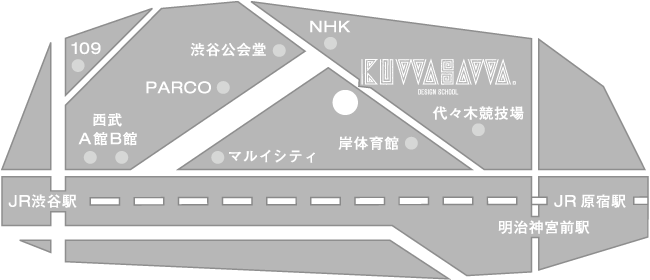 桑沢デザイン研究所 周辺地図