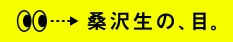 桑沢生の、目。