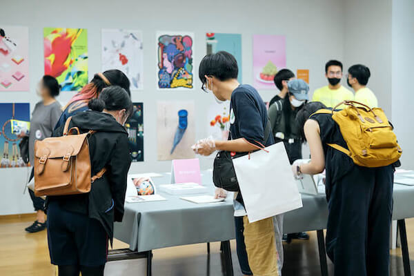 ビジュアルデザイン分野 展示の様子